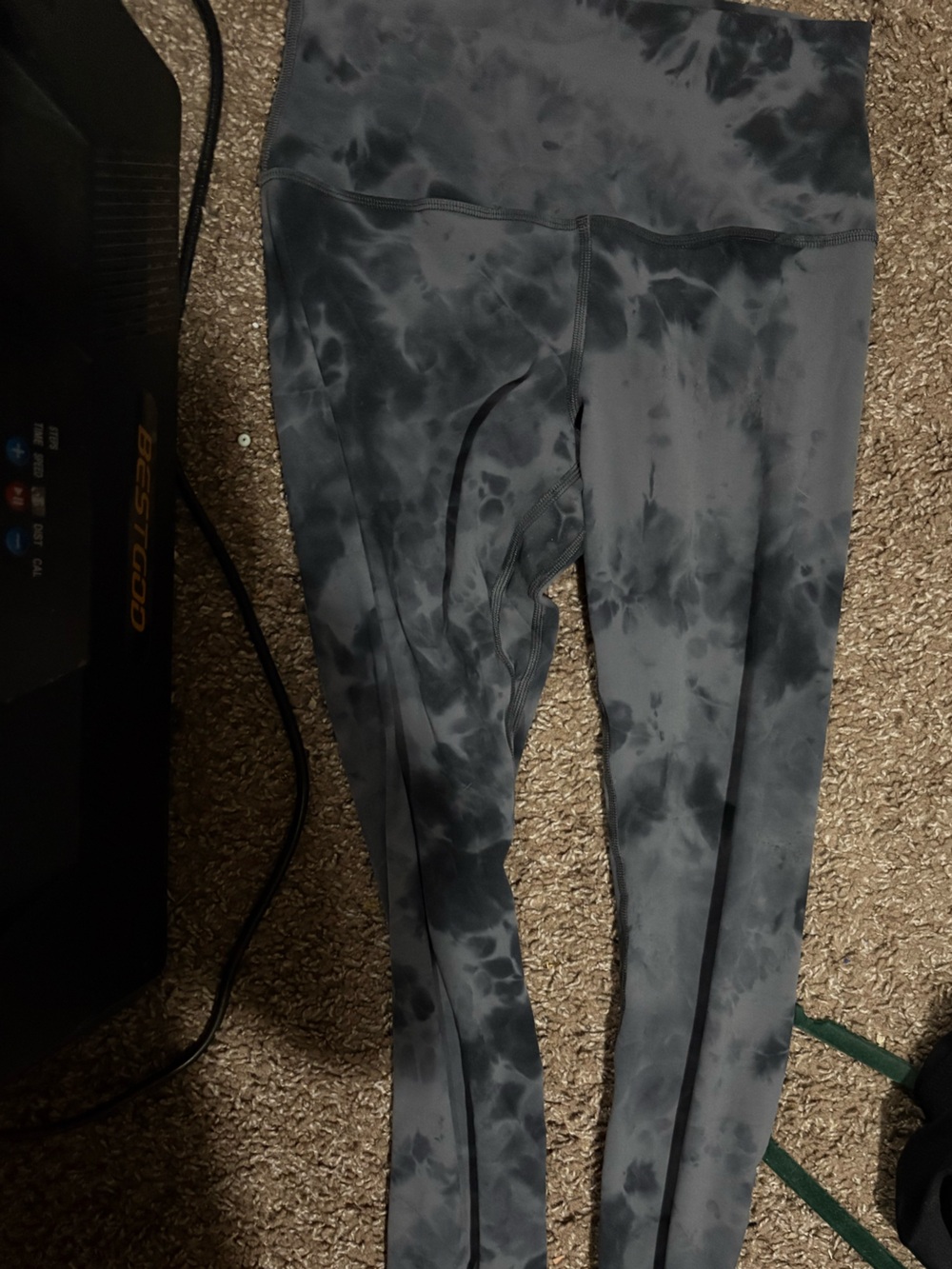 lululemon athletica Gray Tie-Dye High-Rise Leggings